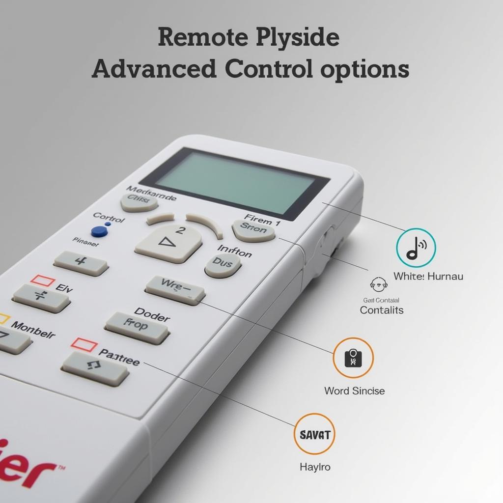 Haier AC Remote Control Features