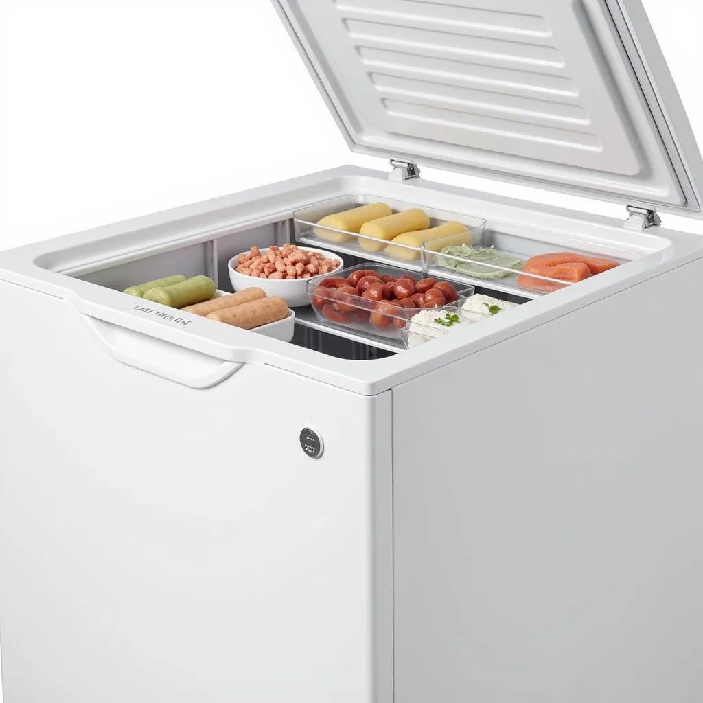 Haier Deep Freezer 545 Inverter Open with Food