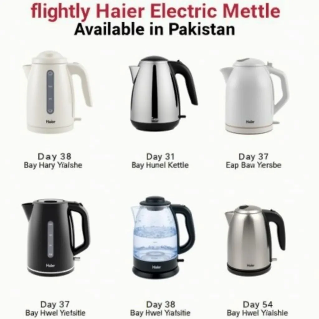 Haier Electric Kettle Models in Pakistan