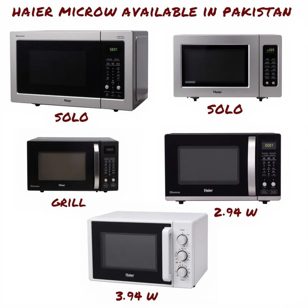 Haier Microwave Models in Pakistan