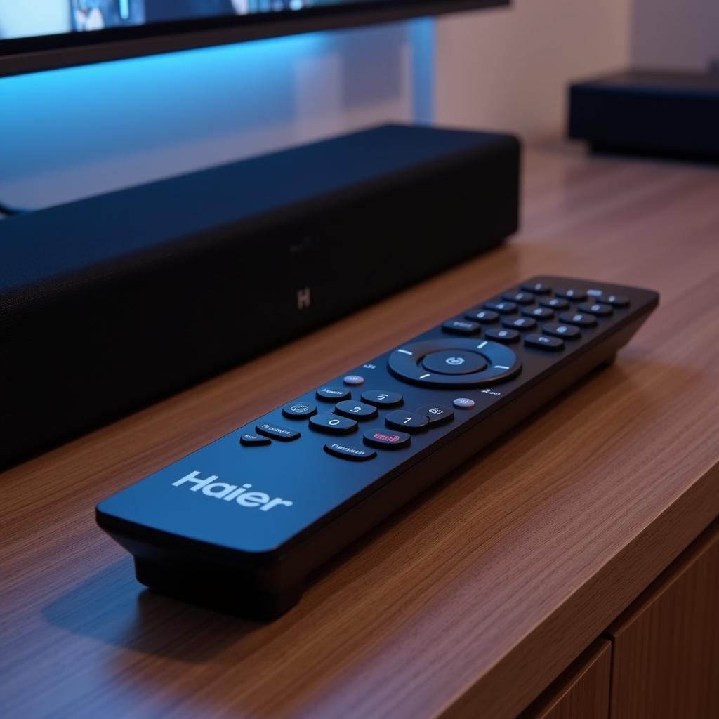 Haier TV Remote and Soundbar