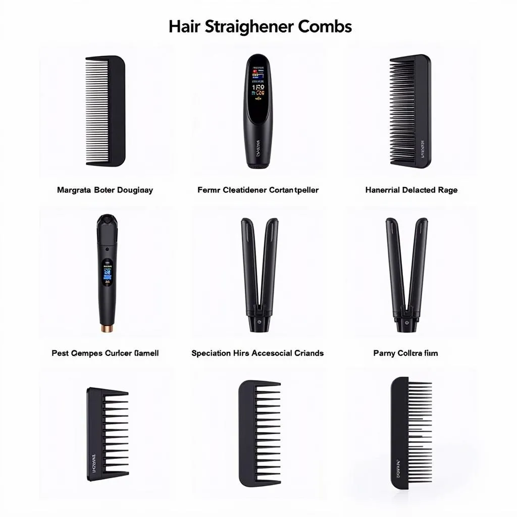 Hair Straightener Comb Types