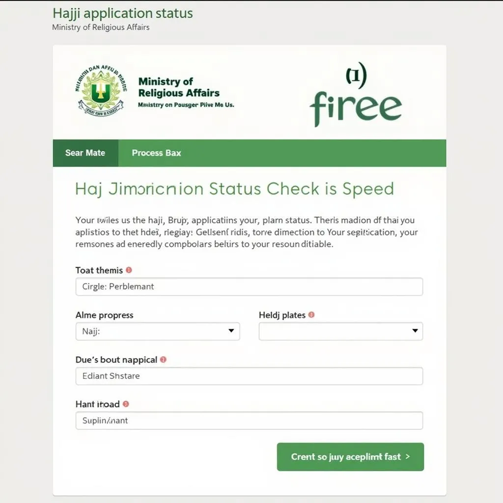 Online Hajj Application Status Check