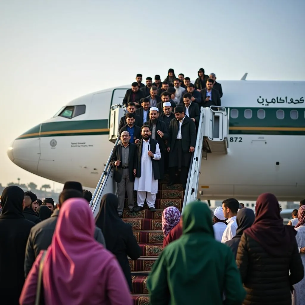 Pilgrims departing for Hajj from Pakistan