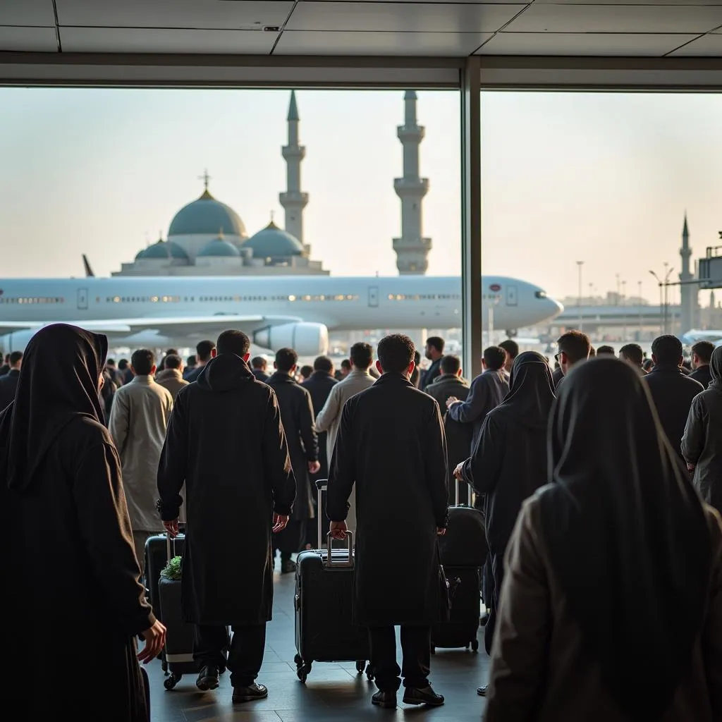 Hajj Pilgrims Traveling from Pakistan to Saudi Arabia