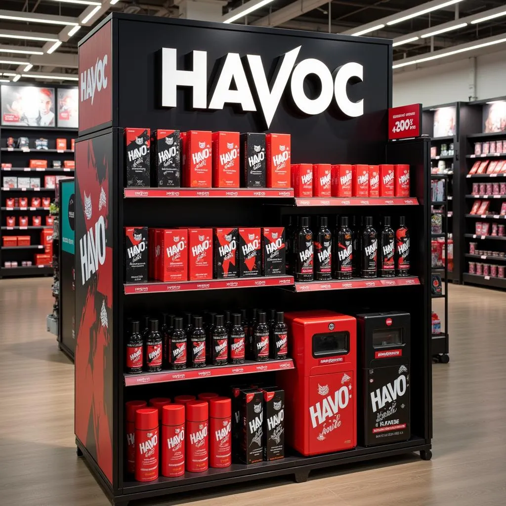 Havoc Body Spray Display