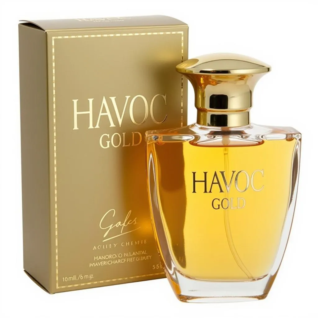 Havoc Gold Perfume Bottle