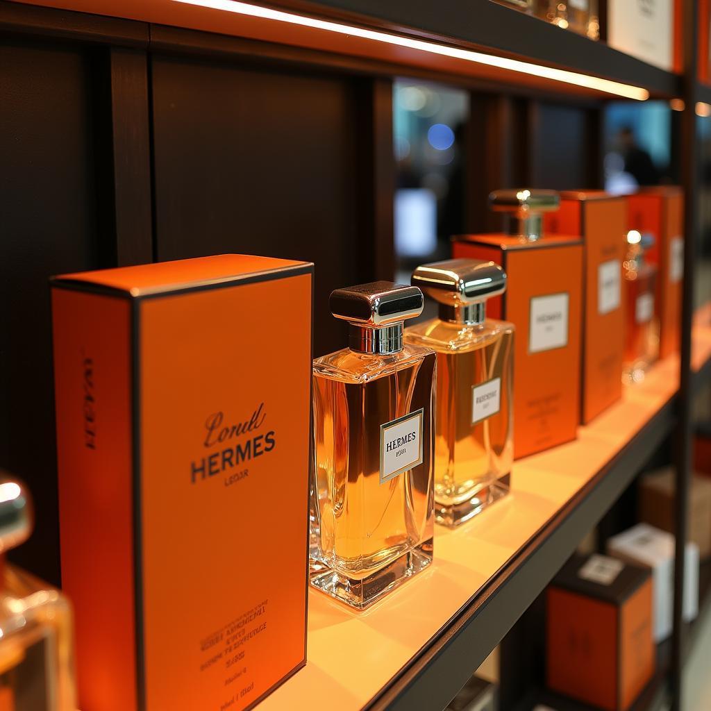 Hermes Perfume Display in Pakistan