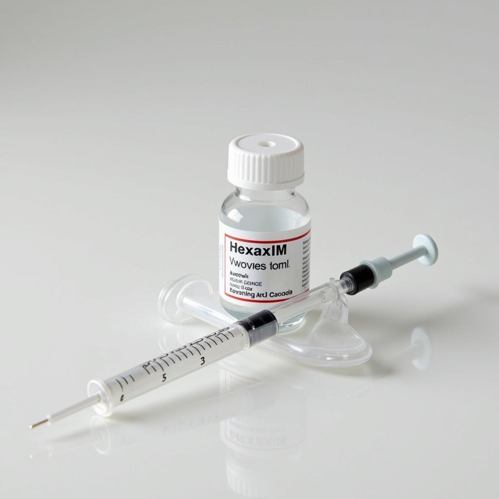 Hexaxim Vaccine Vial and Syringe