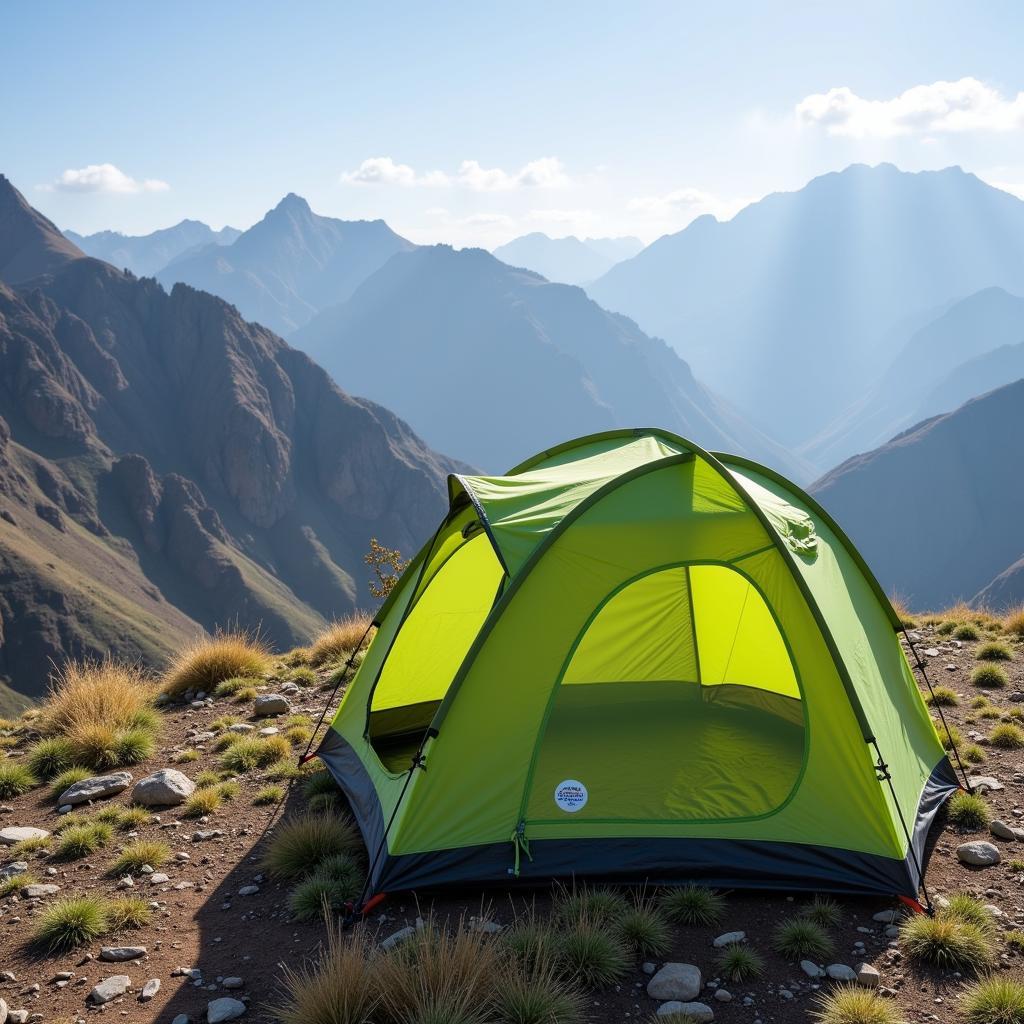 Hiking Tents in the Pakistan Mountains