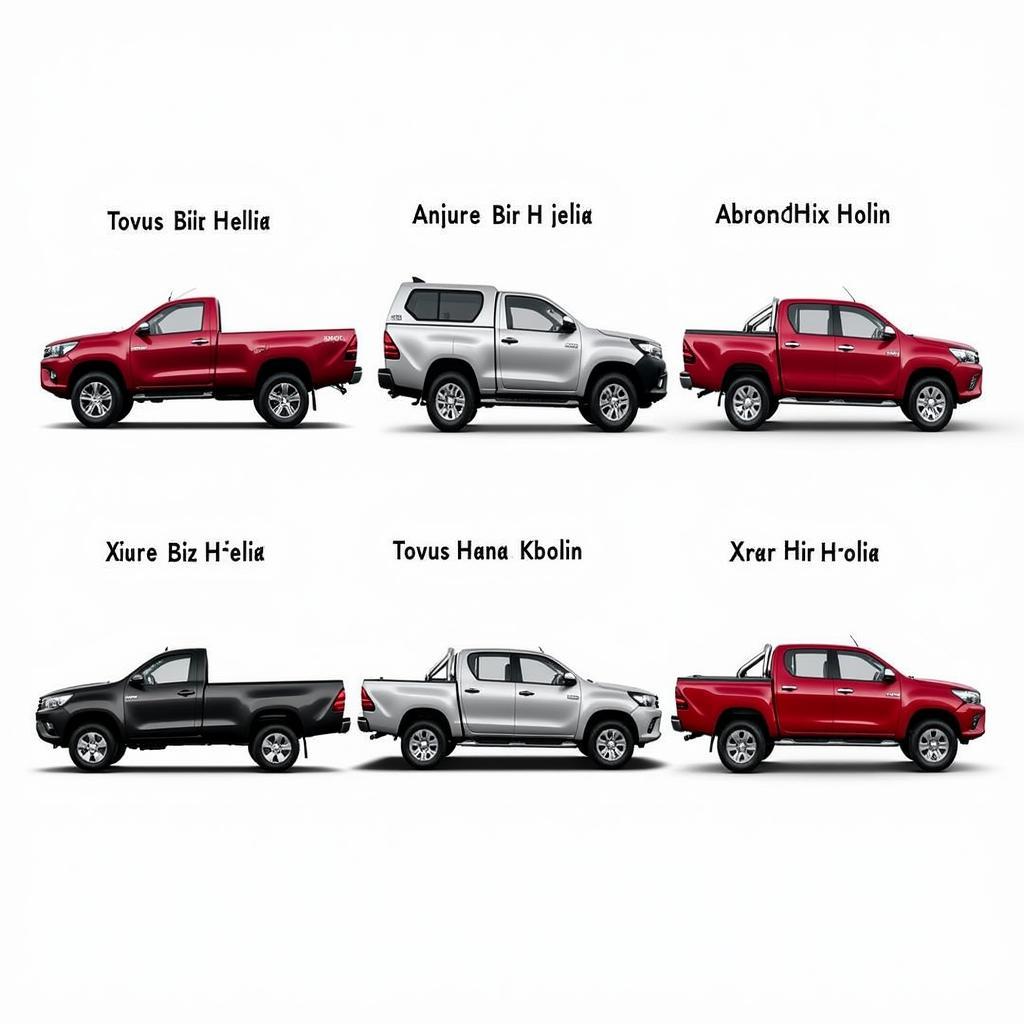 Hilux Single Cabin Variants in Pakistan