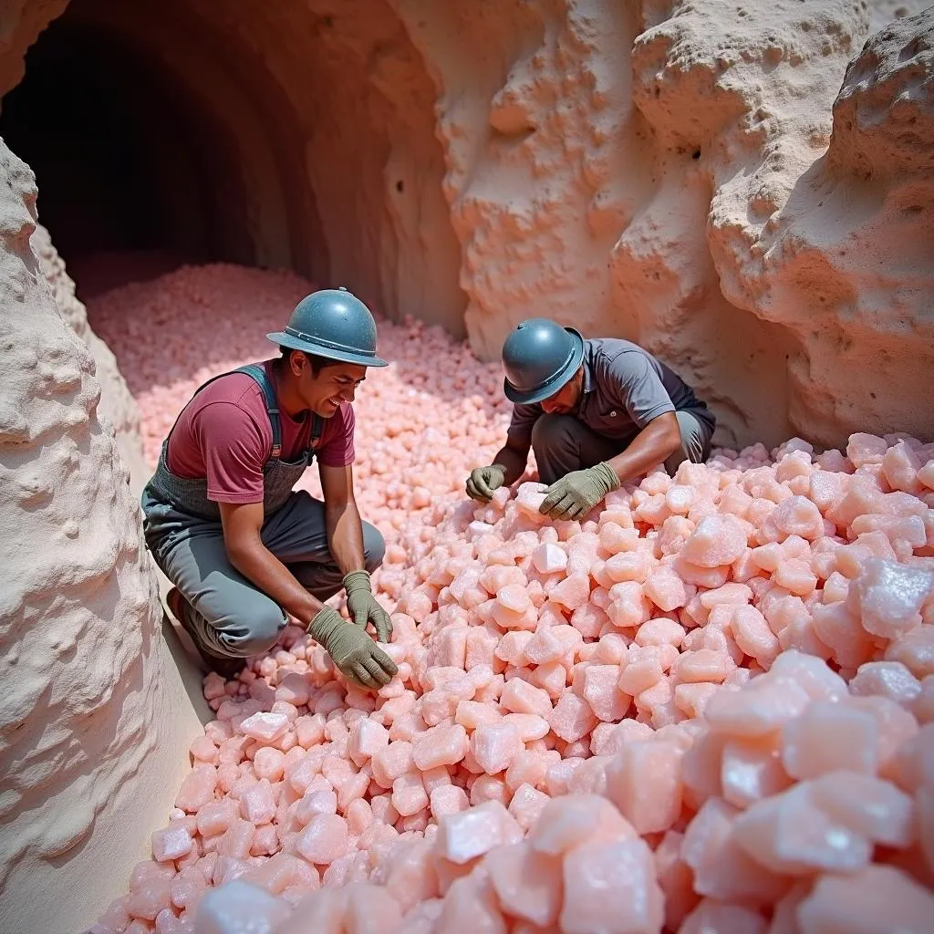 Himalayan Pink Salt Mining