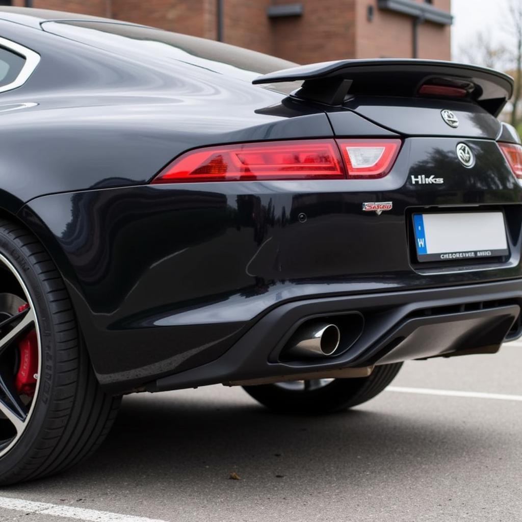 HKS Exhaust Installed on a Car