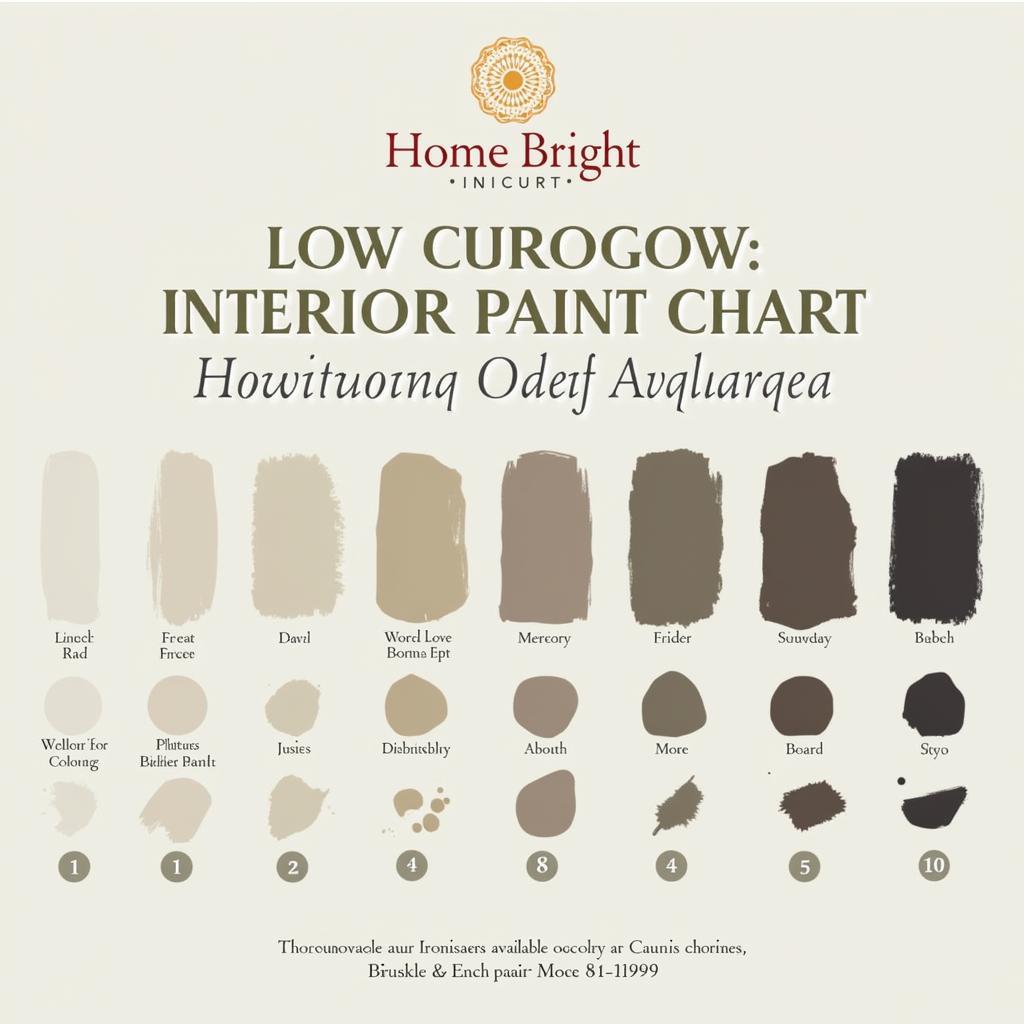 Home Bright Interior Paint Color Chart