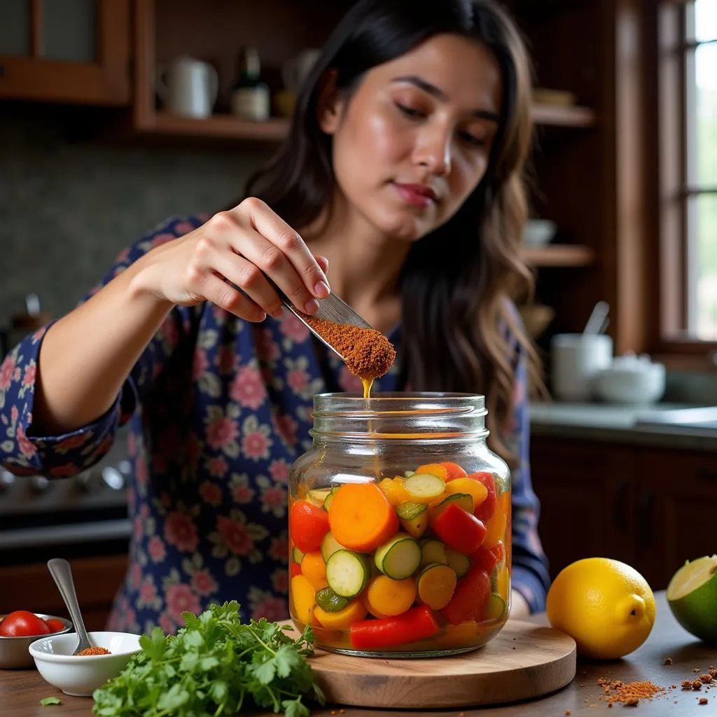 Homemade Achar in Pakistan