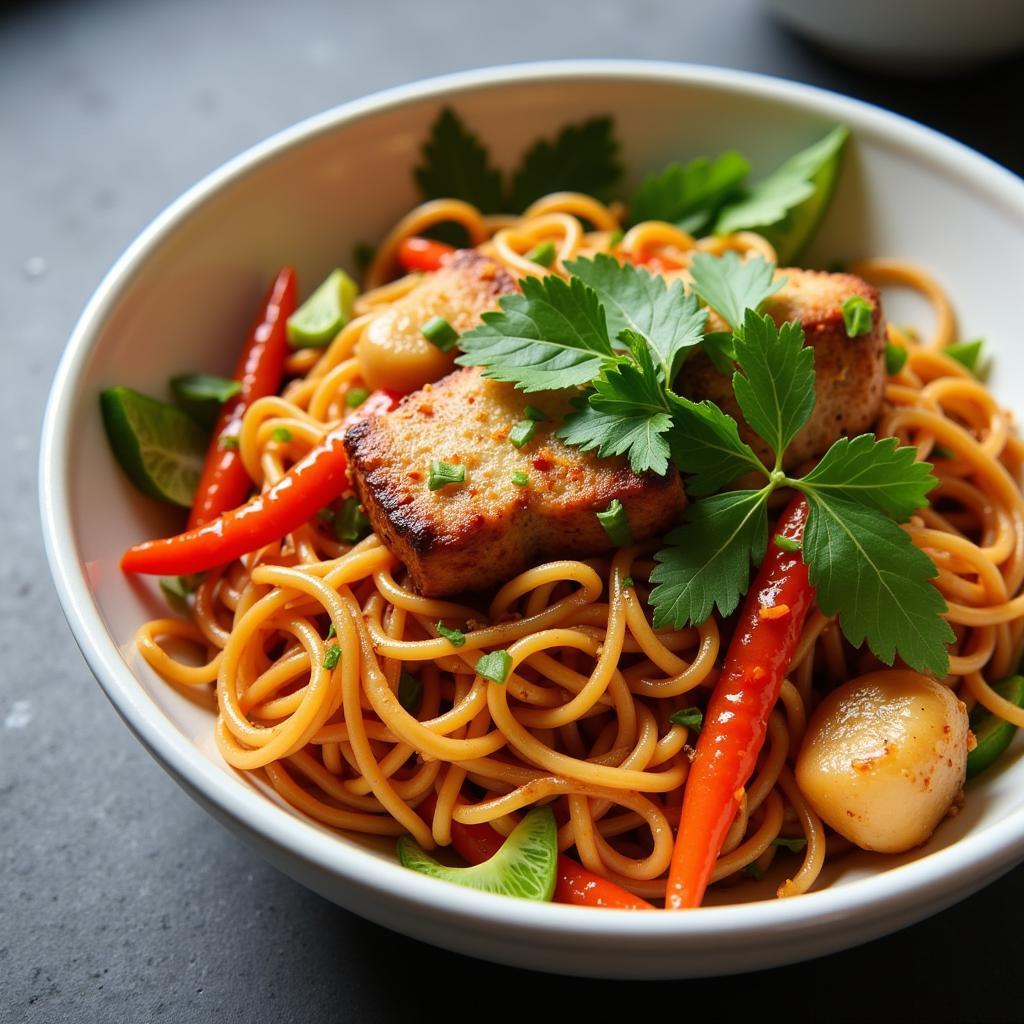 Homemade Spicy Noodles in Pakistan