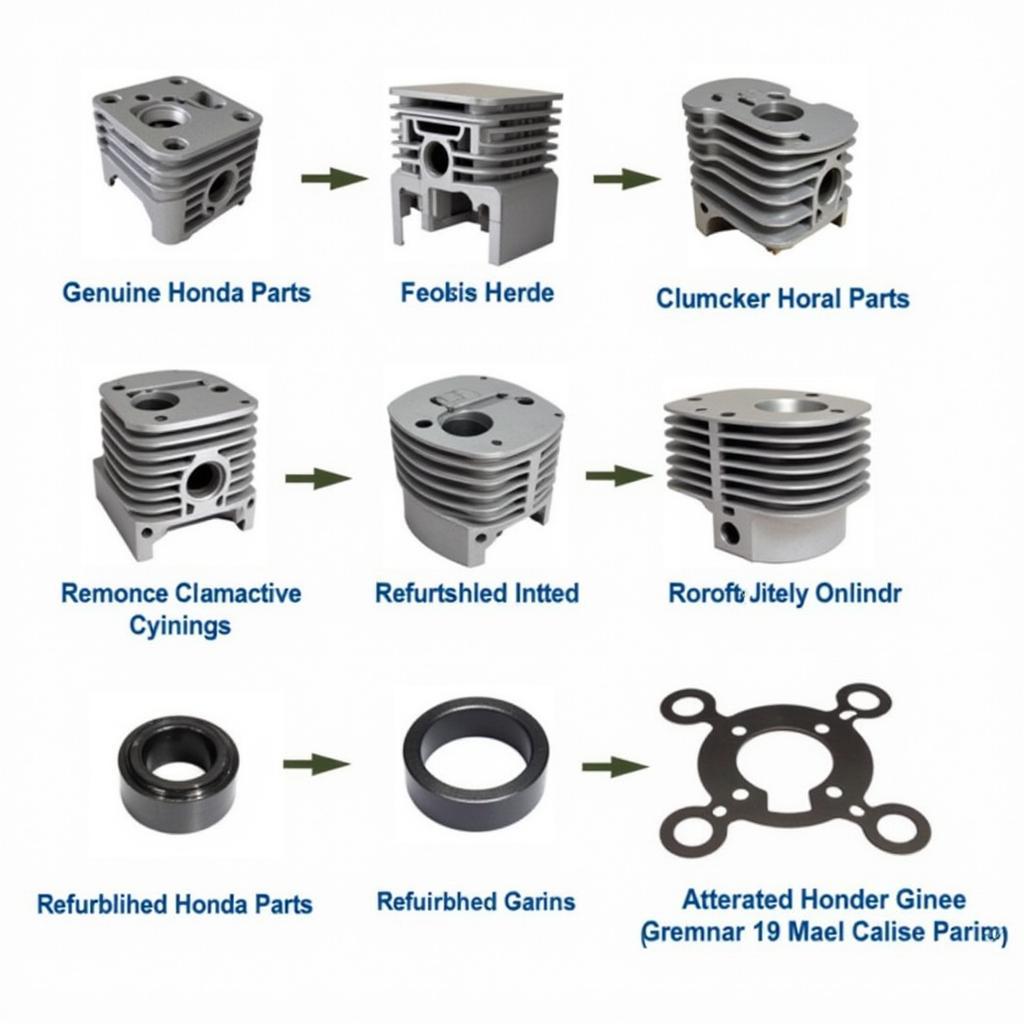 Different types of Honda 125 head cylinders