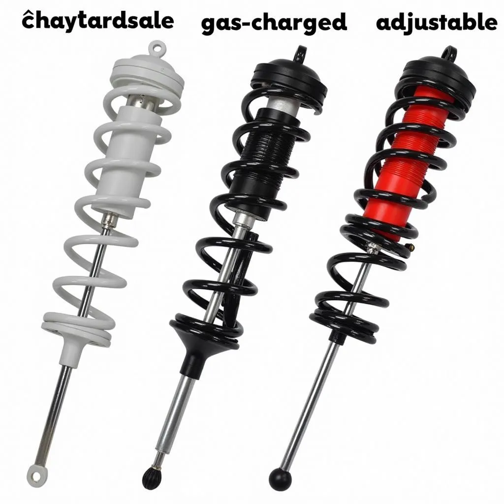 Different types of Honda 70 shocks