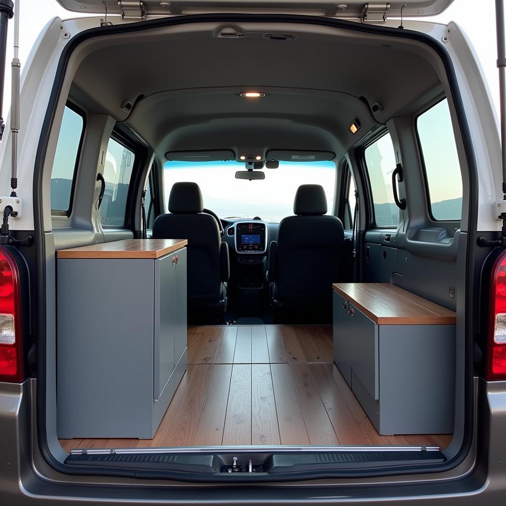 Spacious Interior of Honda Acty Van