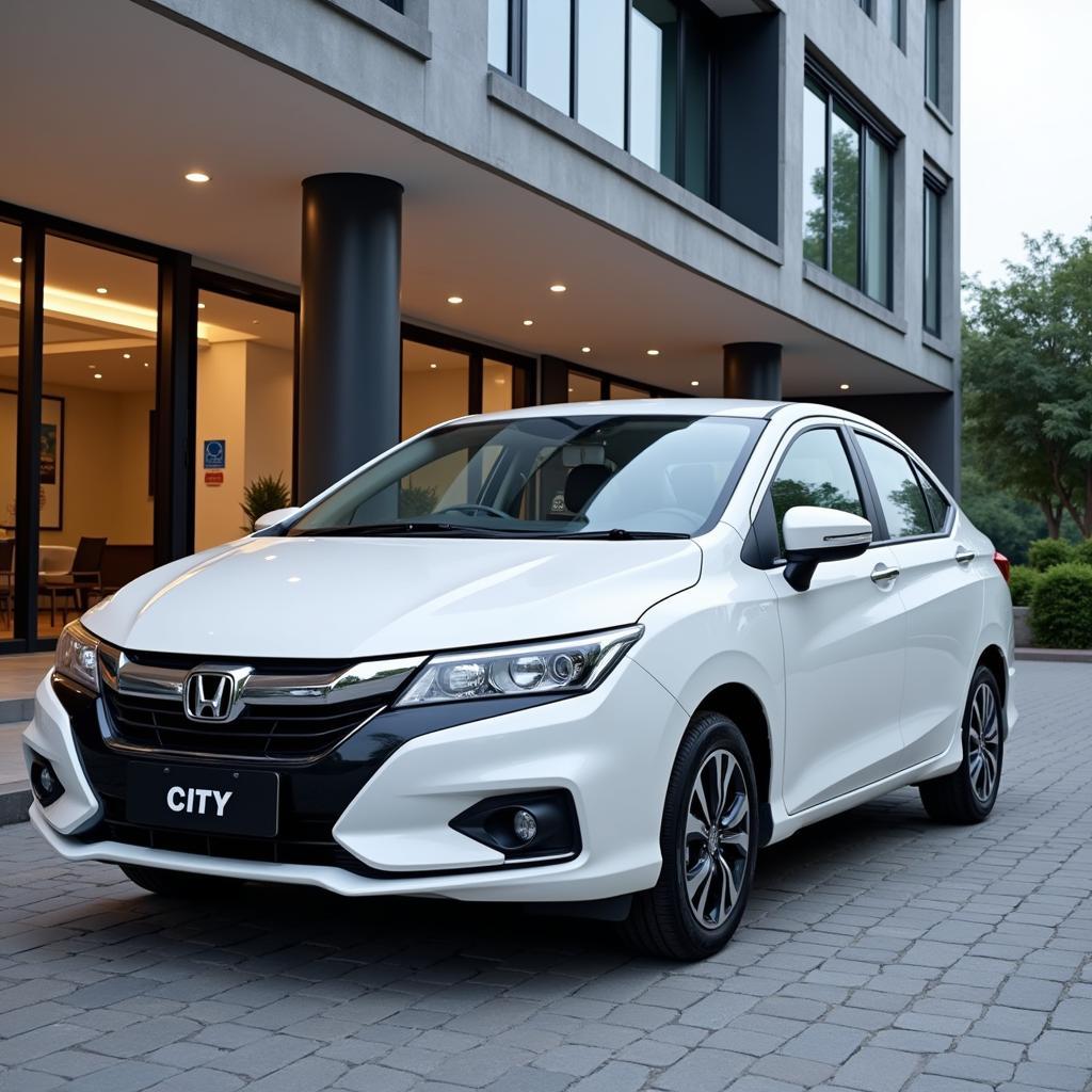 Honda City in Urban Setting