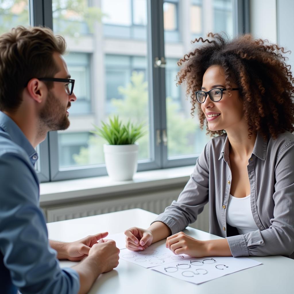 Consulting with an Eye Care Professional