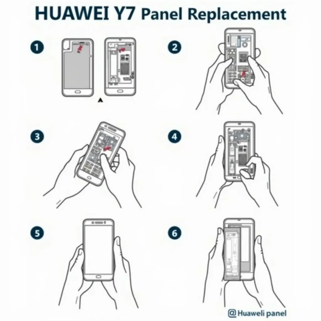 Huawei Y7 Panel Replacement Process