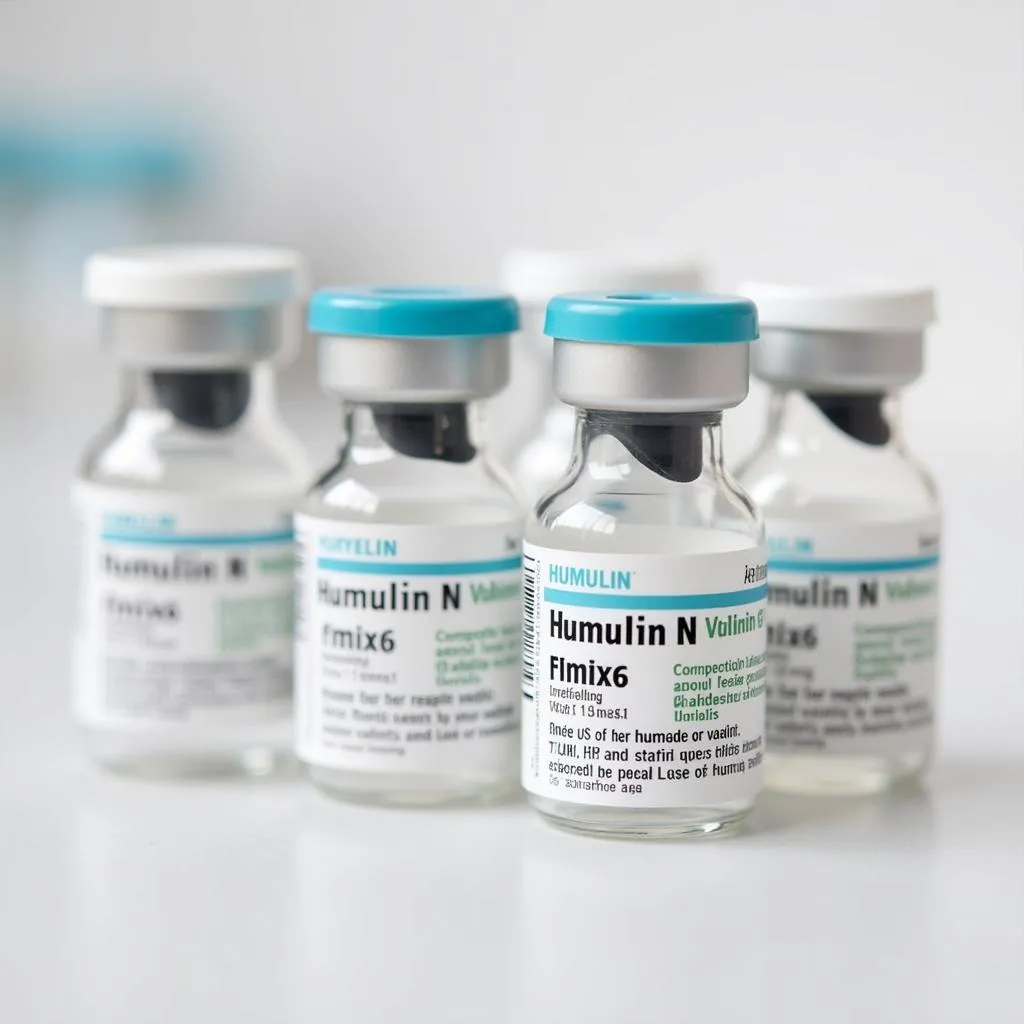 Humulin N vials in various sizes