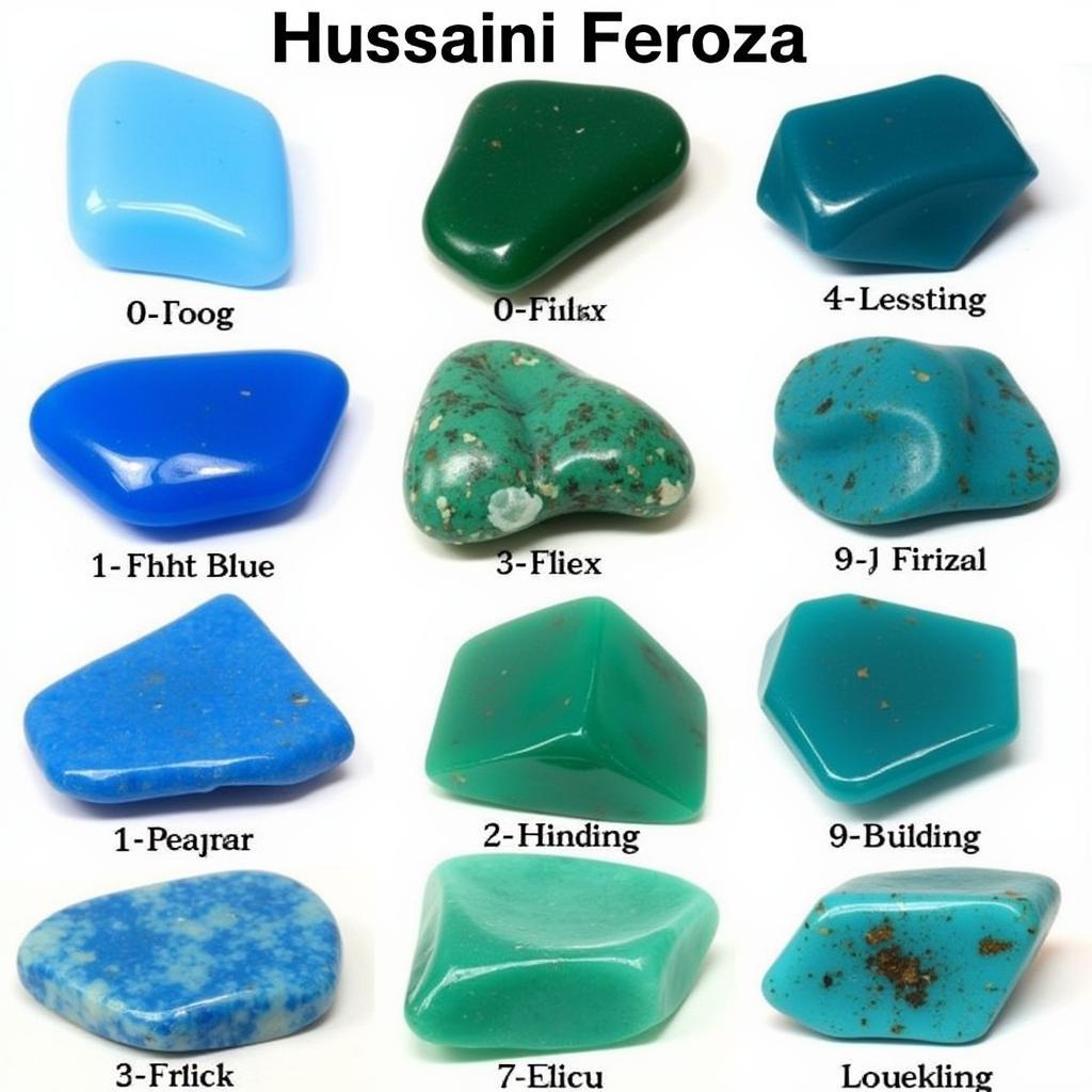 Hussaini Feroza Stone Color Variations