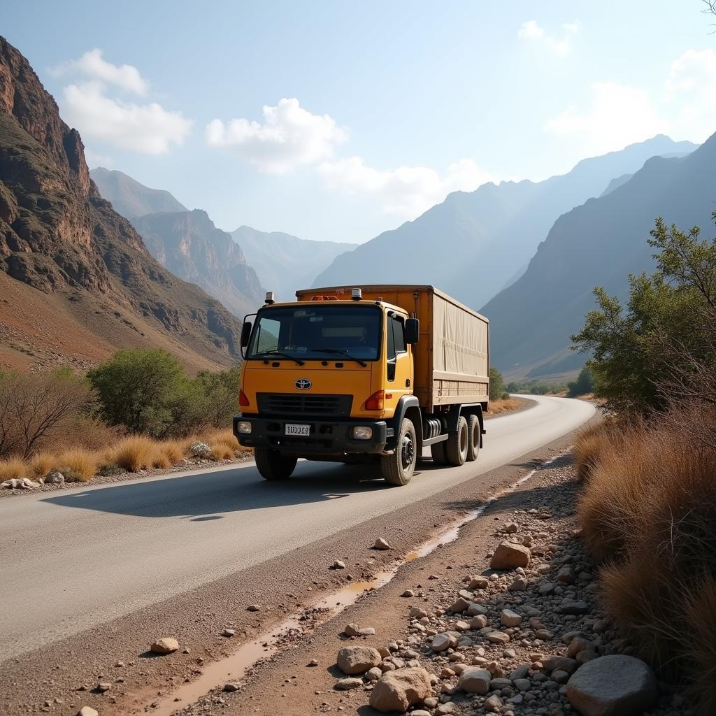 Hustler on a Pakistani Road