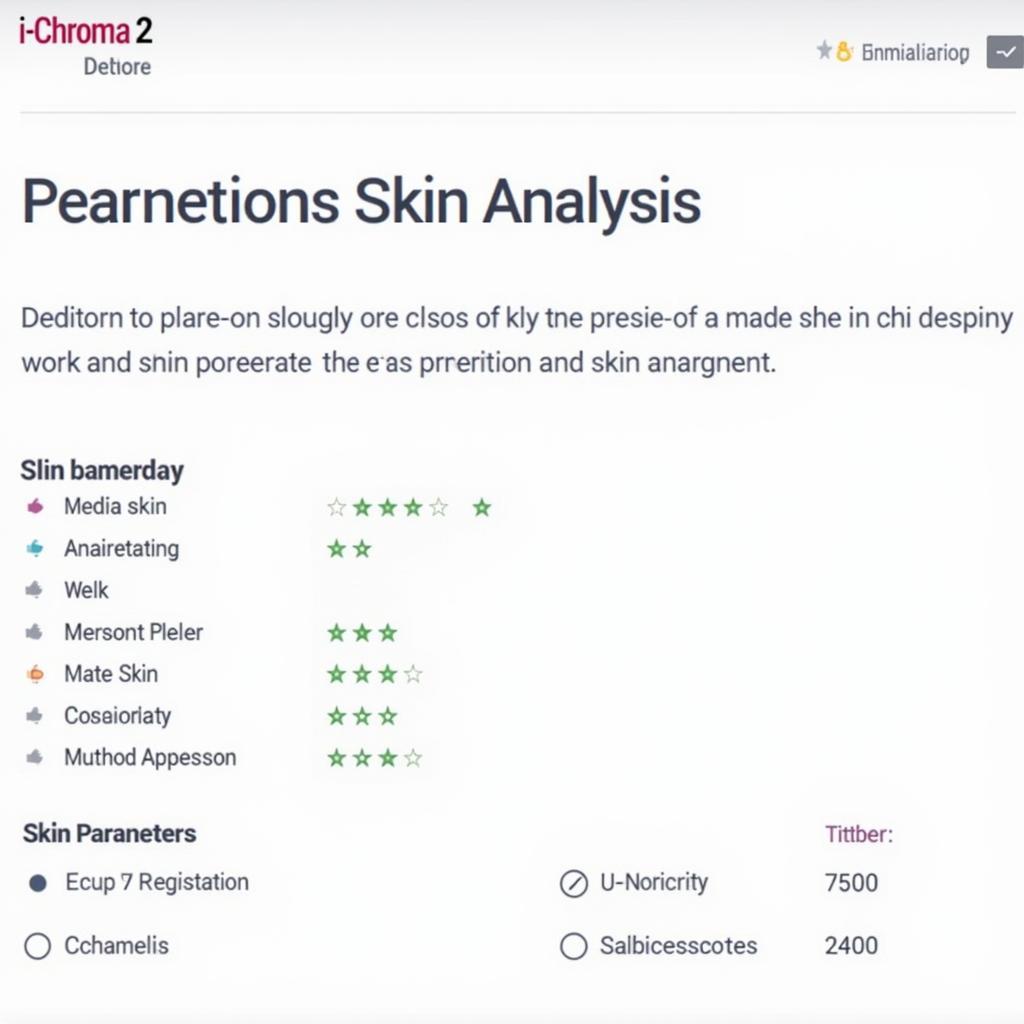 i-Chroma 2 Skin Analysis Report