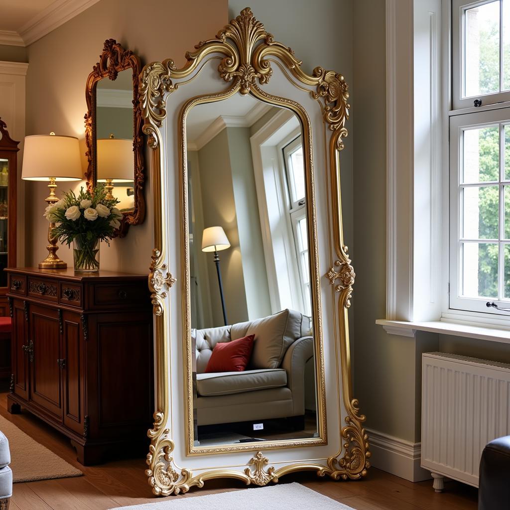 Imported Italian Standing Mirror in Showroom