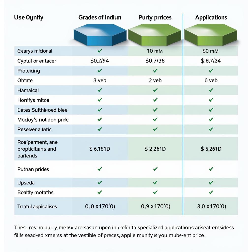 Indium Purity Grades and Applications