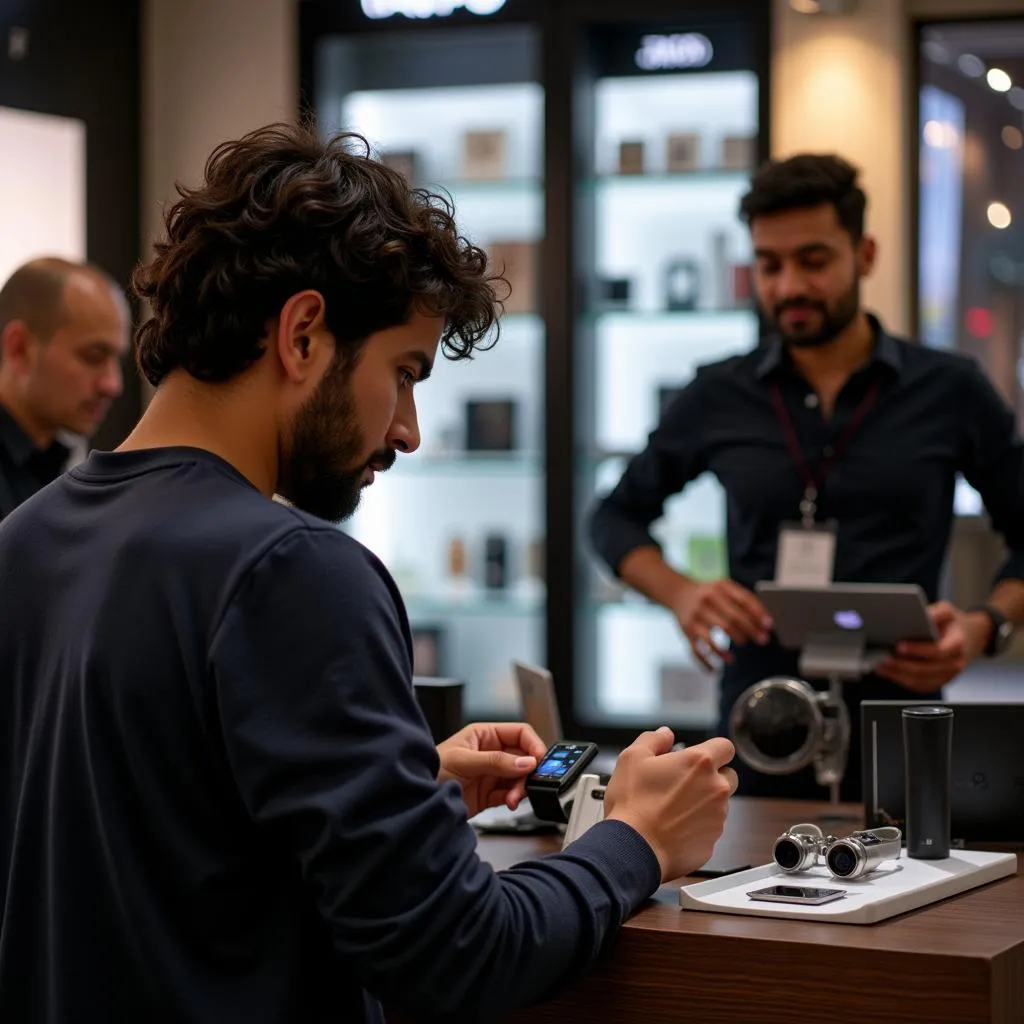 Checking camera watch features before purchase in Pakistan.