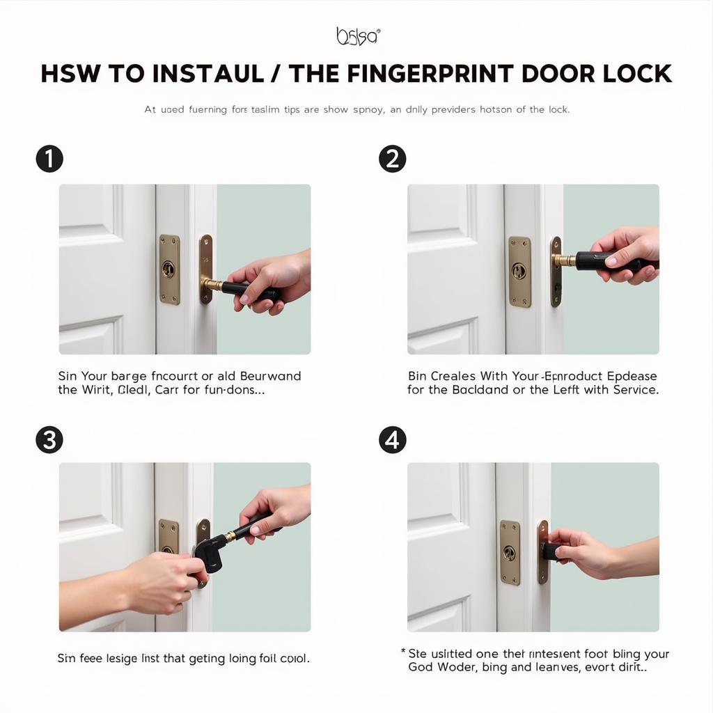 Installing a Fingerprint Door Lock