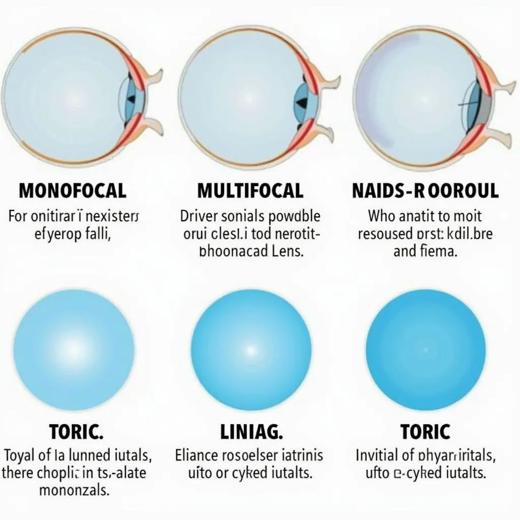 Different Intraocular Lens Types in Pakistan