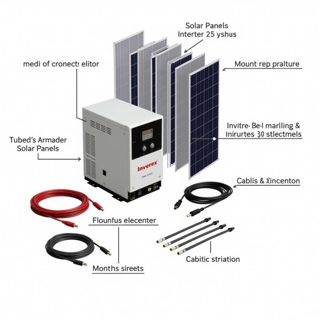 Inverex Aerox 3.2kW System Components