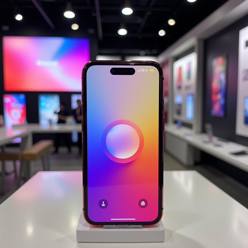 iPhone XR Display in Retail Store