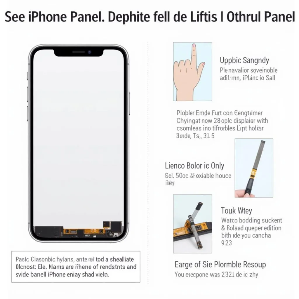 Close-up of Original iPhone XS Max Panel Features