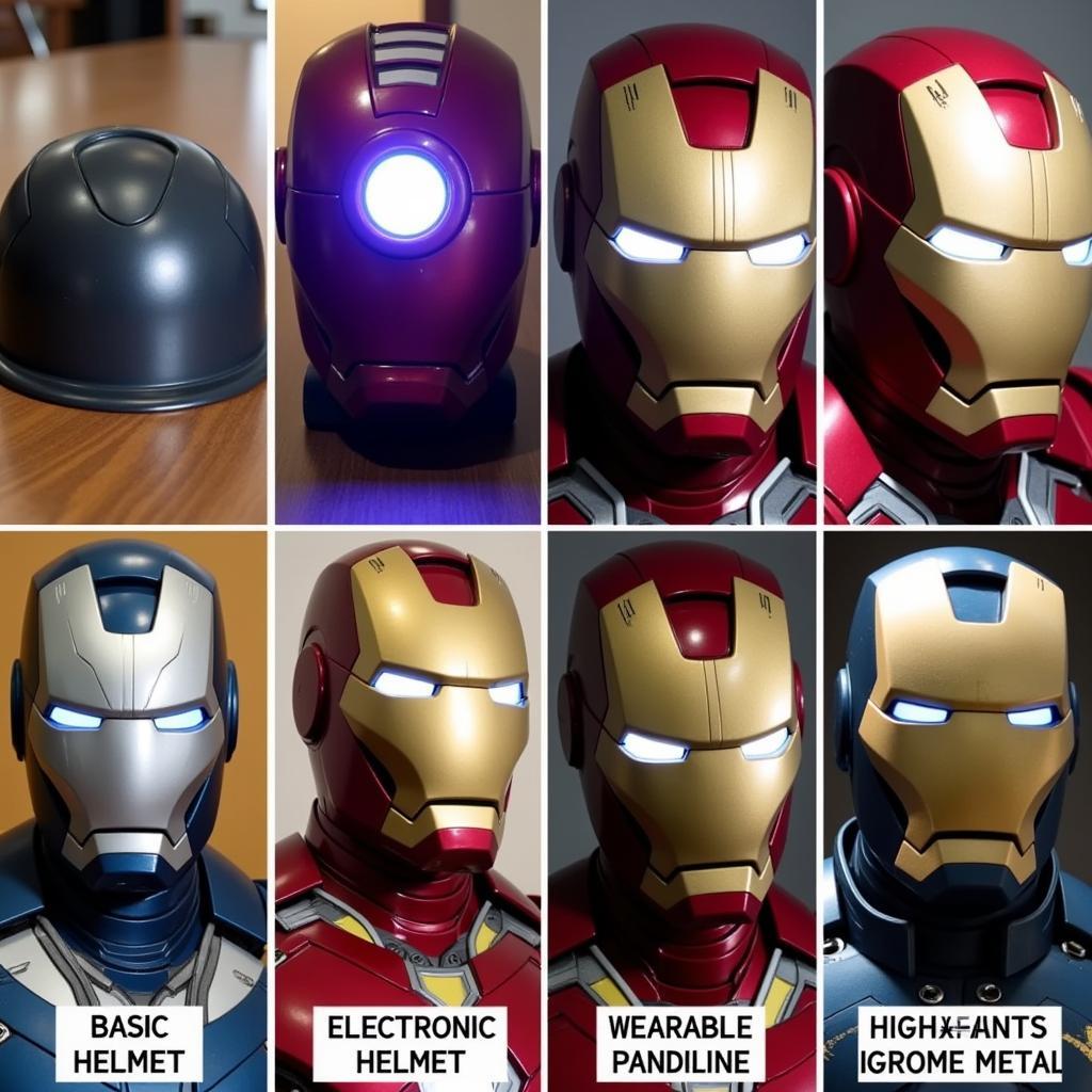 Different Iron Man Helmet Types