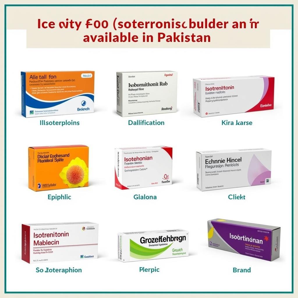 Isotretinoin brands available in Pakistan