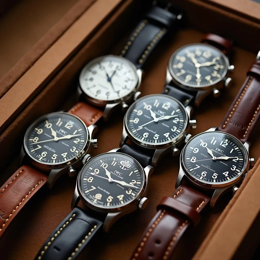 IWC Pilot's Watch Collection on Display