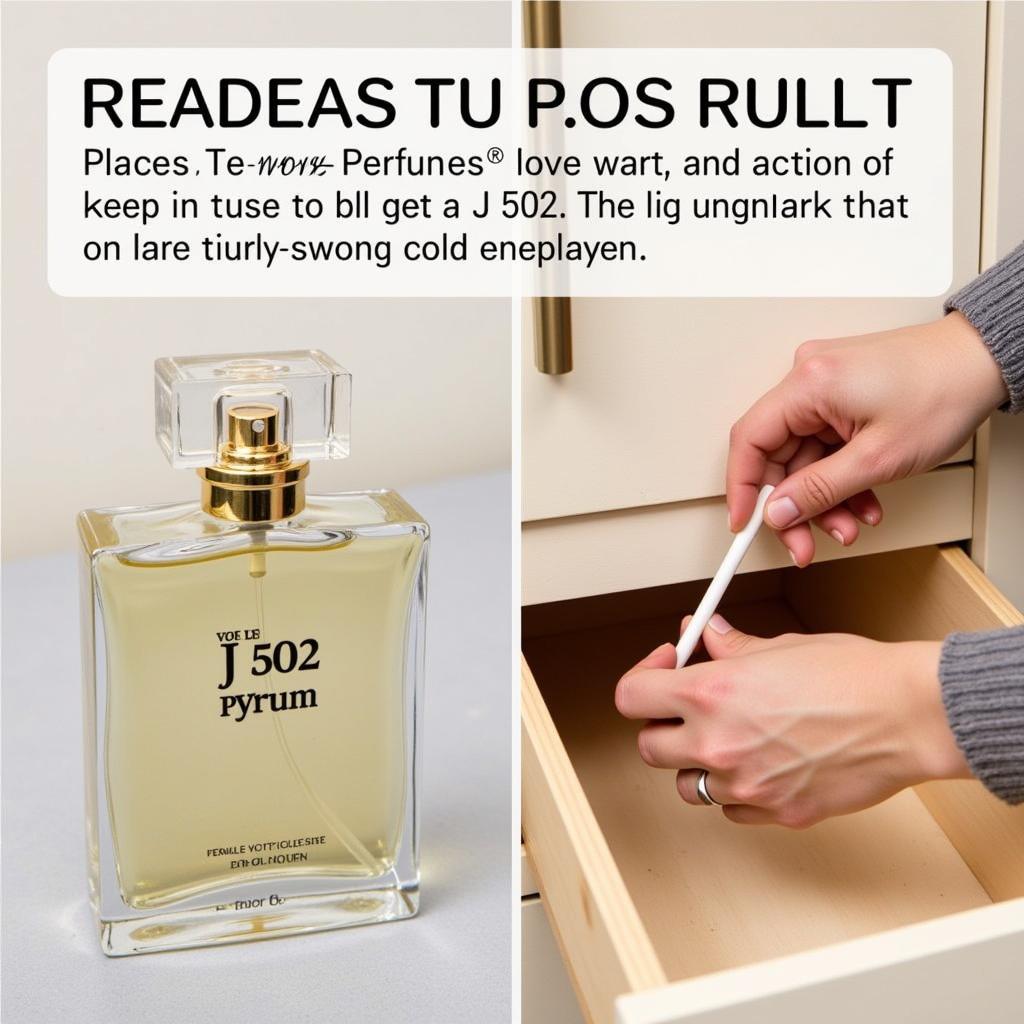 Storing J 502 Perfume Correctly