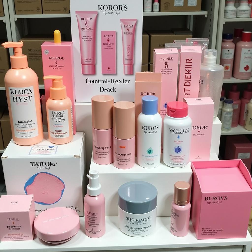 Korean Beauty Products in Pakistan Display