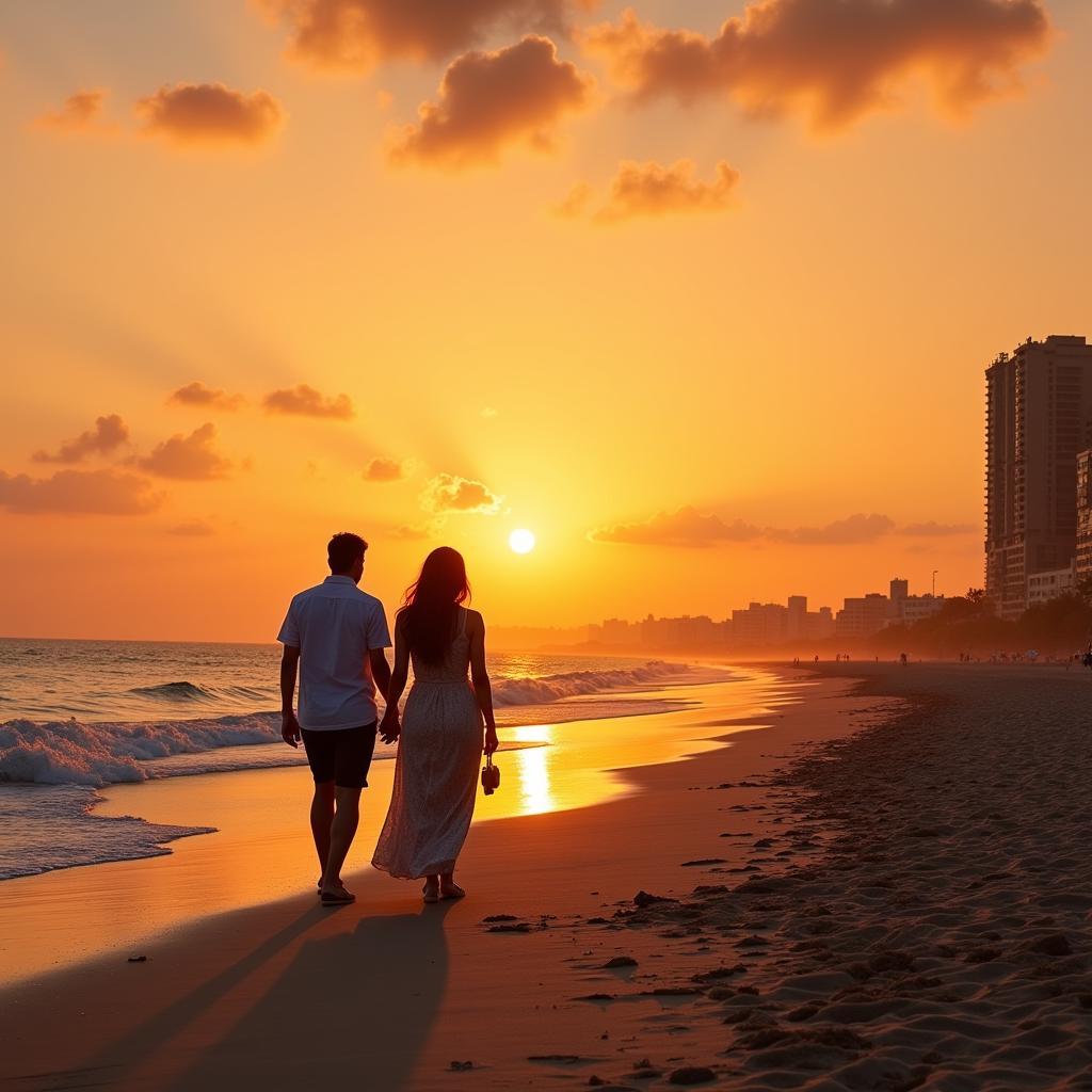 Karachi Clifton Beach Sunset Honeymoon