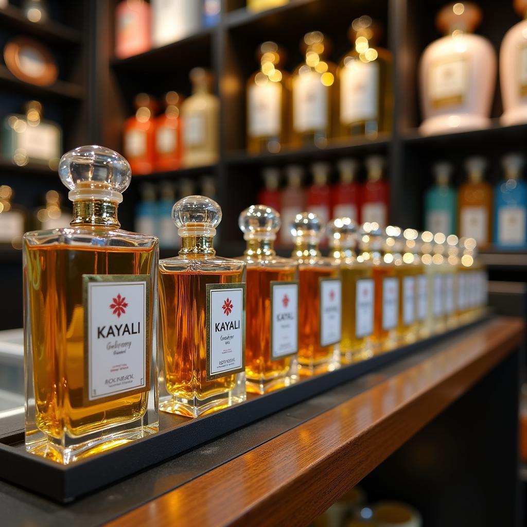 Kayali Perfume Bottles Displayed in a Pakistani Store