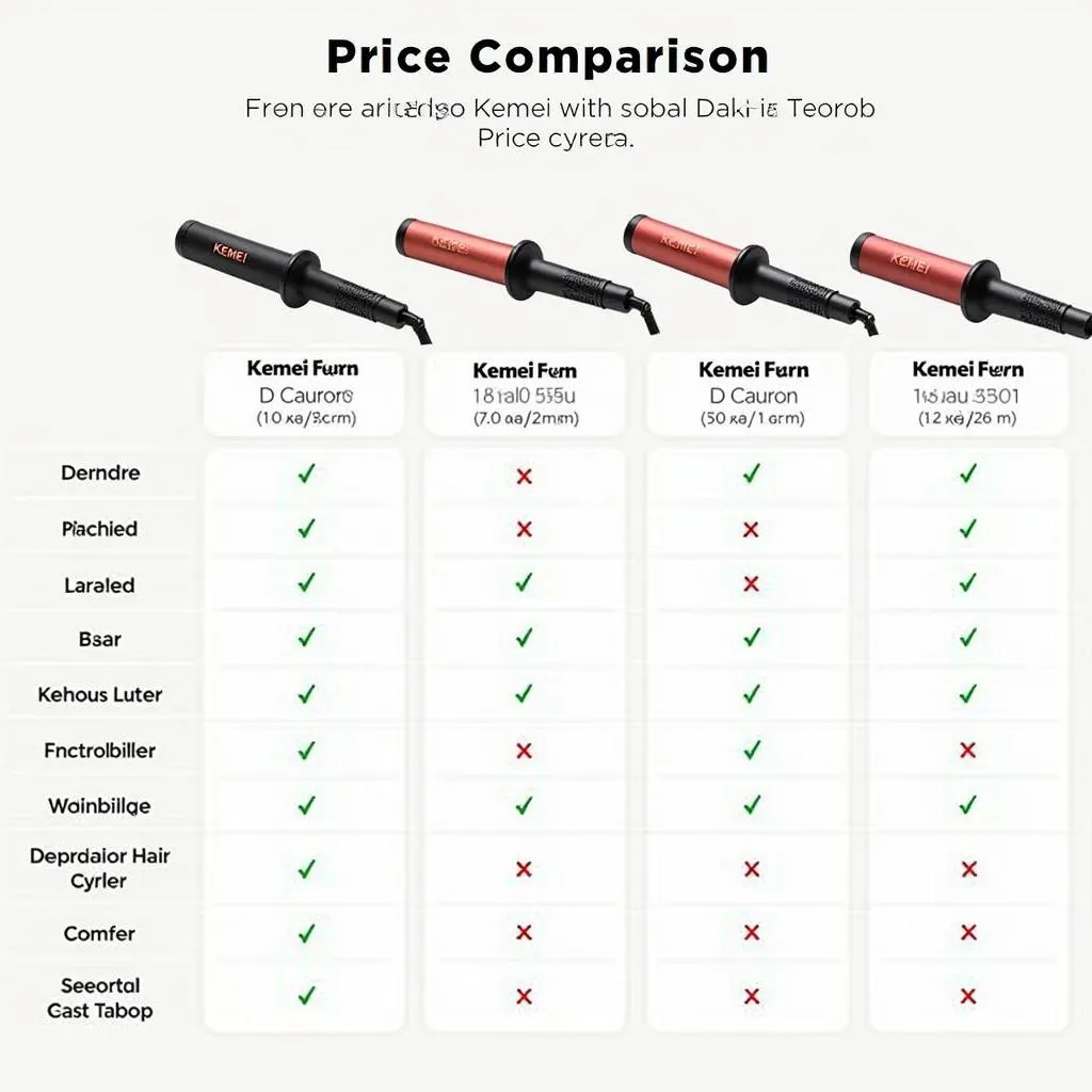 Comparing Kemei Hair Curler Prices