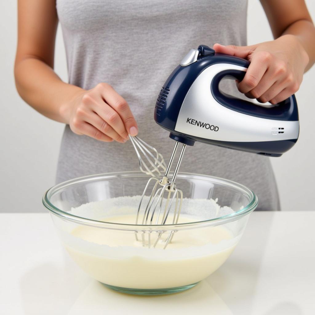 Using a Kenwood Hand Mixer