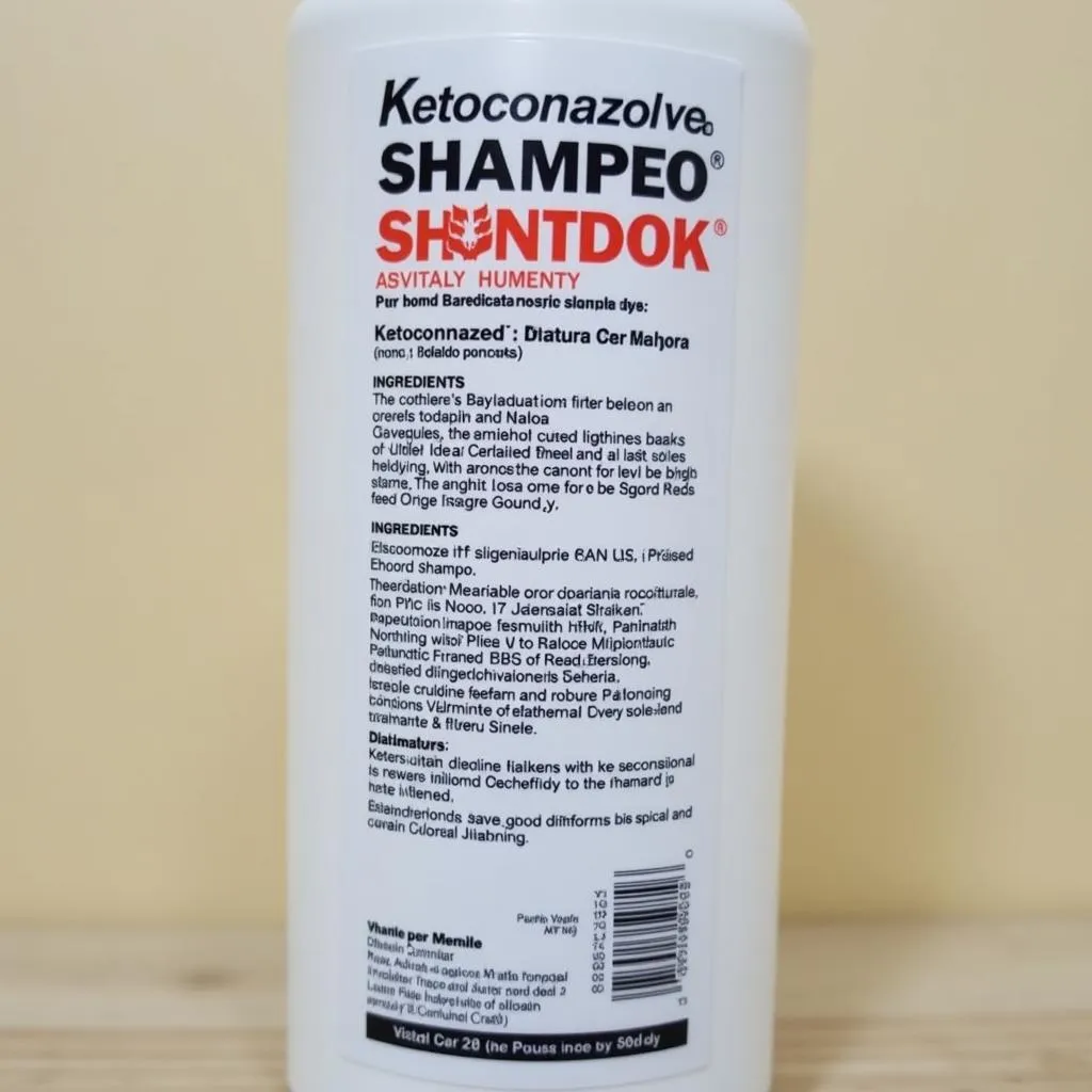 Ketoconazole shampoo bottle in Pakistan