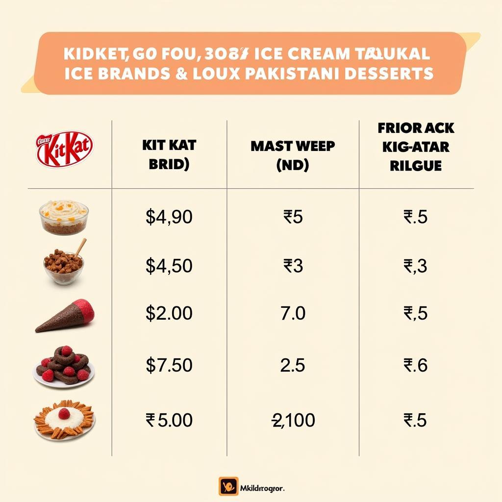 Kit Kat Ice Cream Price Comparison