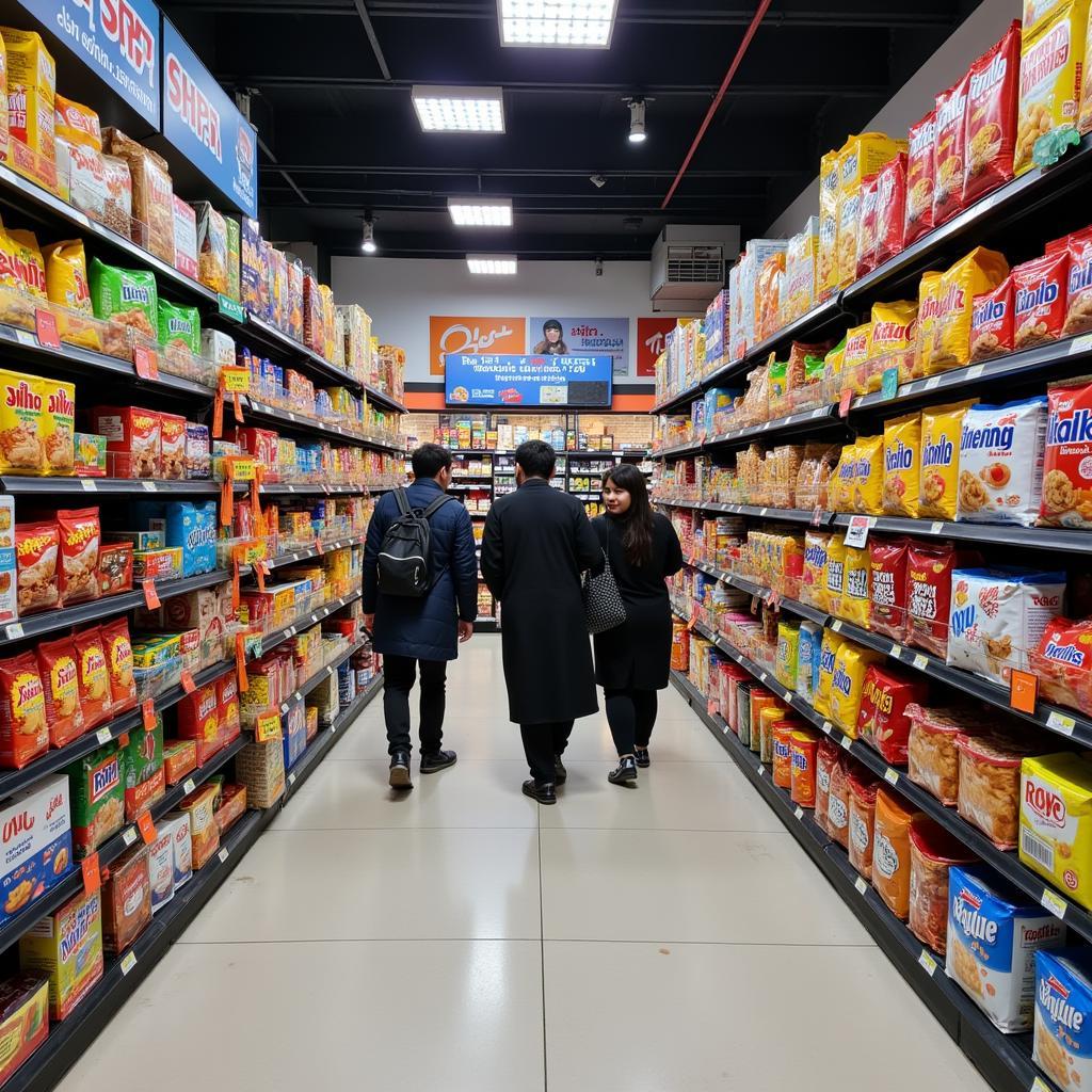 Korean Snacks in Supermarket